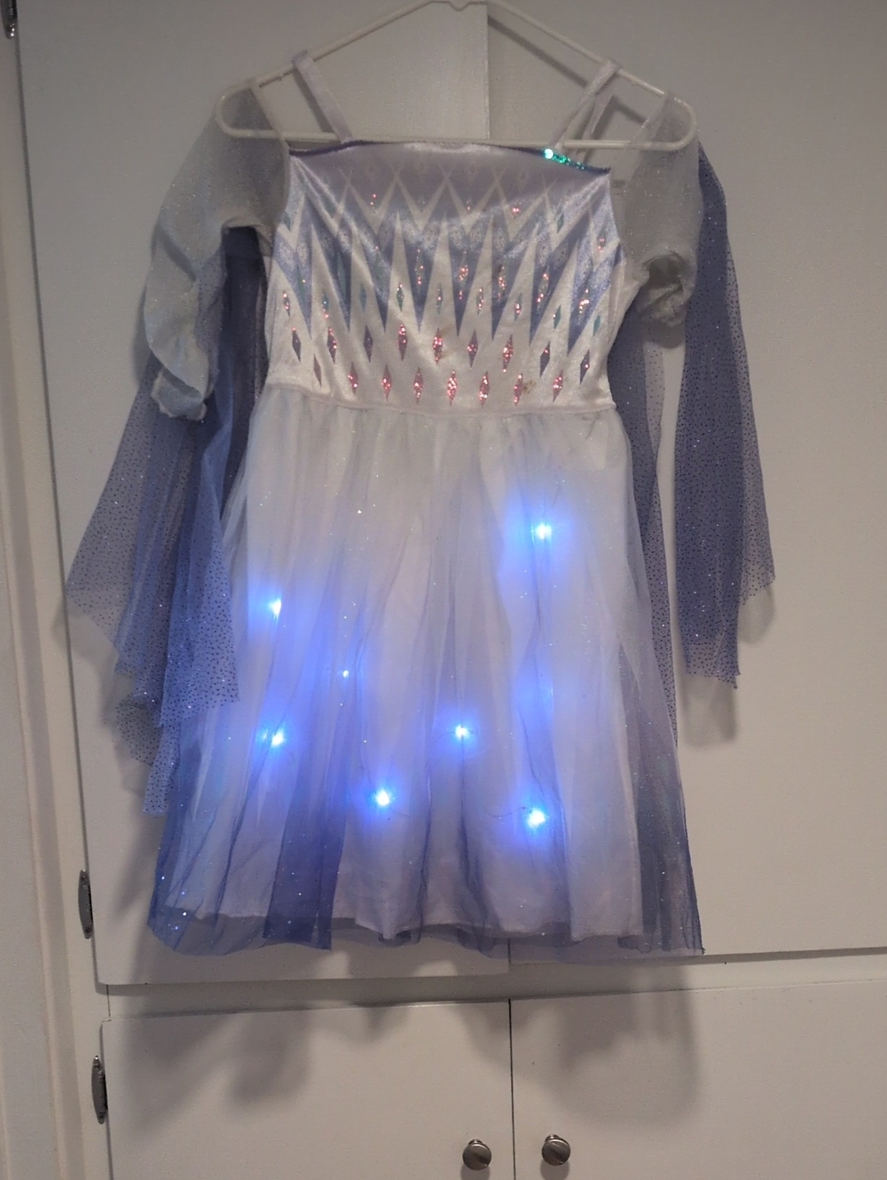 Disney Light-Up Ice Princess Dress - White & Blue